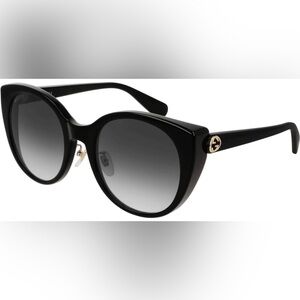 Gucci Black and Gold Sunglasses